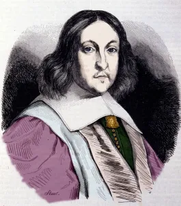 19th Century Print of Pierre de Fermat, French Mathematician