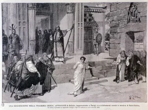 Antigone Sentenced to Death, 1893 Fine Art Print