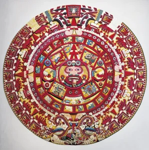 Reconstruction of Solar Calendar Print by Carlo Coppola