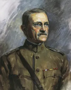General Pershing, Watercolour Print