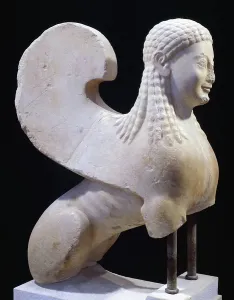 Winged Sphinx, 6th Century BC, Ancient Greece Print