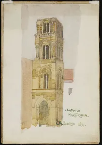 Drawing Prints: Fine Art Finder Print: Campanile Martorana, Palermo