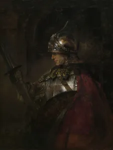 Rembrandt Prints: Rembrandt's A Man in Armour Print (1655, oil on canvas)