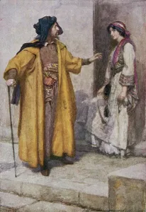 Fine Art Finder Print: Shylock Gives Keys to Jessica