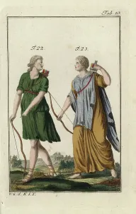 Diana and Dido in Ancient Costumes Print (1796)