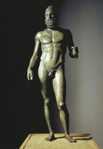 Ancient Greek Warriors Prints: Statue B, Riace Warriors (bronze)