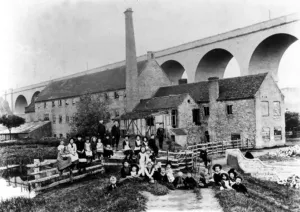 Viaduct Prints: Hoobrook Mill and Viaduct Print, 1905