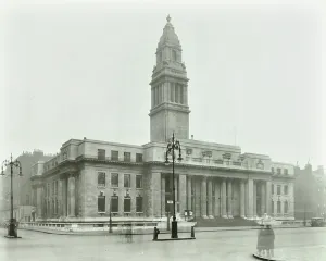 Prints of GHL1786481 Marylebone Town Hall, Marylebone Road, Westminster LB, 1932 (b/w photo) by English Photographer, (20th century); London Metropolitan Archives London Prints: Black and white photograph print of Marylebone Town Hall