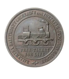 County Londonderry Prints: Fine Art Finder Print of 1855 Directors Pass