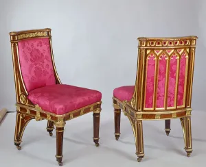Fine Art Finder Print: Pair of Chairs, 1828 (gilt wood)