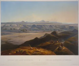 View of the Rocky Mountains Aquatint Print, 1836