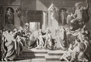 Fine Art Print of Hannibal Swearing Enmity to Rome, 1915