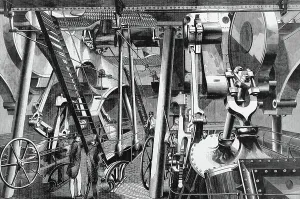 Great Eastern Ship Prints: The Great Eastern used during the creation of the Atlantic Telegraph, 1850