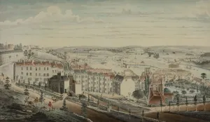 Prints of 7137123 View of Granby Hill, Clifton, from the West (w/c on paper) by Booth, Lt.Col.William (fl.1816); Bristol Museum and Art Gallery Clifton Prints: View of Granby Hill, Clifton (w/c on paper) Print