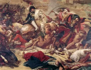 Battle of Abukir, General Murat vs Ottoman Army Print (1806)