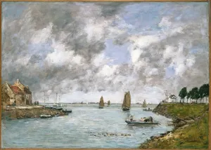 Eugene Boudin's The Mouth of the River Somme Print