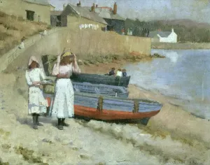 Across the Beach Print by Frank Wright Bourdillon