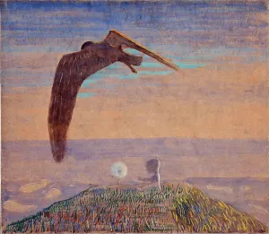 Prints of FIA5405338 Fairy Tale II par Ciurlionis, Mikalojus Konstantinas (1875-1911). Tempera on paper, size : 62, 2x71, 9, 1907, State M Lithuania Prints: Fine Art Print: Fairy Tale II by Ciurlionis, 1907