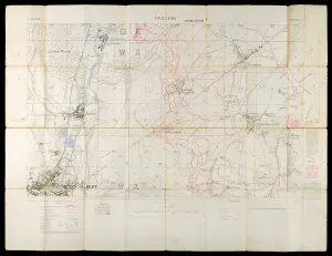 Trench Map Print of Meaulte, 1914-1918
