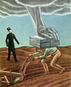 Colour Lithograph Print of Treaty of Versailles, 1931