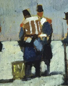Giovanni Fattori's French Soldiers in 1859 Oil Print