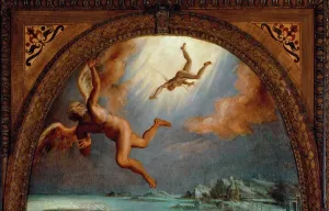 Prints of LRI4576355 The Fall of Icarus, detail (Painting, 1570-1572) by Maso da San Friano, (1536-71); Palazzo Vecchio, Florence Florence Prints: Fine Art Finder Print: The Fall of Icarus Detail, 1570-72