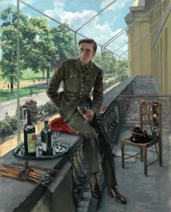 Rex Whistler Self-Portrait in Welsh Guards Uniform, May 1940 Print