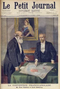 Anglo-French Convention Print, 1899