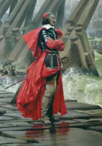 Cardinal Richelieu on the sea wall print