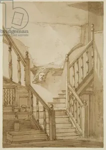 Bristol City Landmarks Prints: Interior of Giants Castle (so called after Patrick O Brien) east side