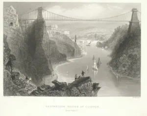 Isambard Kingdom Brunel Designs Prints: Clifton Suspension Bridge