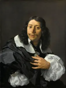Karel Dujardin's Self-portrait Print, 1662 (Oil on Copper)