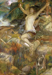 Fine Art Print of Diana of the Hunt, 1901