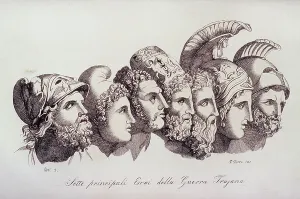 Ancient Greek Warriors Prints: Heroes of Trojan War: Agamemnon