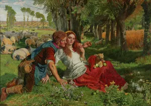 William Holman Hunt's The Hireling Shepherd Print, 1851