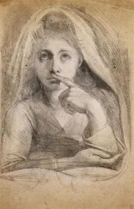 Henry Fuseli, Martha Hess as Silence (recto) Print