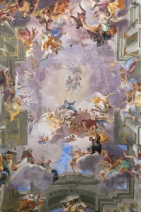 17th Century Fresco Print of Sant Ignazio di Loyola Church