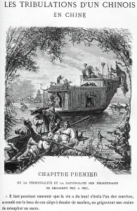 Leon Benett Print: Tribulations of a Chinese in China Illustration 1879