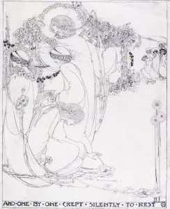 And One by One Crept Silently to Rest, c.1902-3 Print