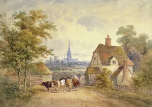 Prints of ATK43855 Chichester Cathedral, Sussex by Earp, Henry (1831-1914); Atkinson Art Gallery, Southport, Lancashire, UK; eThe Atkinson; English, out of copyright Chichester Prints: Fine Art Print of Chichester Cathedral, Sussex ATK43855