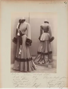 Fashionable Women's Coats Prints: Album Page: House of Worth, Costume, 1903 (b / w photo)