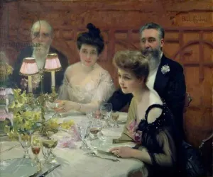 The Corner of the Table, 1904 Print (oil on canvas)