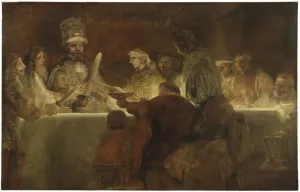 Rembrandt Prints: Print of a group of Batavian rebels