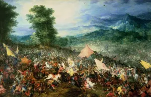 Jan Brueghel's The Battle of Issus Print, 1602