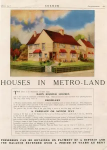 Prints of ADV2965646 Metro-Land magazine advert, 1917 (colour litho) by English School, (20th century); © The Advertising Archives Poster Prints: Metro-Land magazine print, 1917 colour lithograph