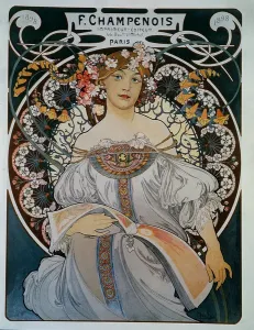 Alphonse Mucha's 1898 Print Advertising for F. Champenois
