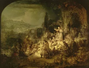 Rembrandt Prints: Print of Saint John the Baptist Preaching
