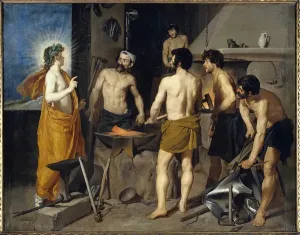 Unknown Artist Prints: The Forge of Vulcan Print by Velazquez, 1630