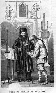 Fine Art Print: Village Pope in Bulgaria, 19th Century