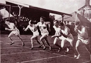 Roger Bannister Prints: Roger Bannister Mile Record Breaking Start Print